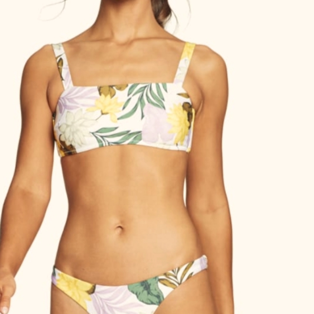 Vitamin A Bikini Top Square Neck Sz XS S M